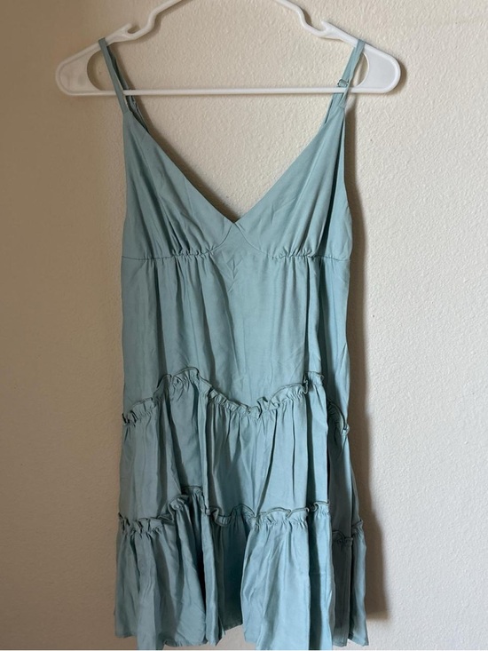 Dresses & Skirts - Light Blue Tiered Spaghetti Strap Dress